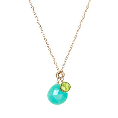 Custom 2 Gem Necklace