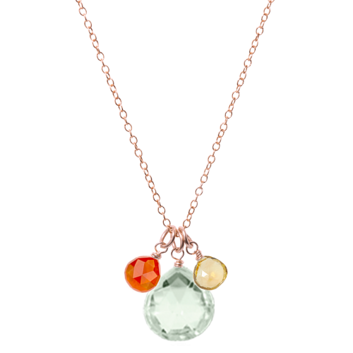 Custom 3 Gem Necklace