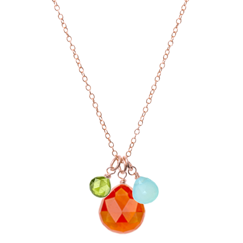 Custom 3 Gem Necklace