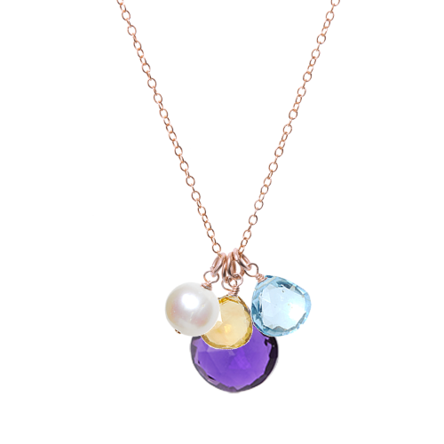 Custom 4 Gem Necklace