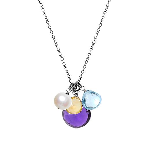 Custom 4 Gem Necklace