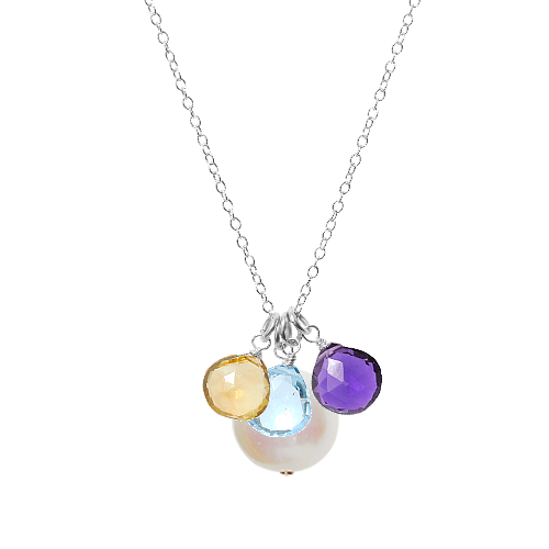 Custom 4 Gem Necklace