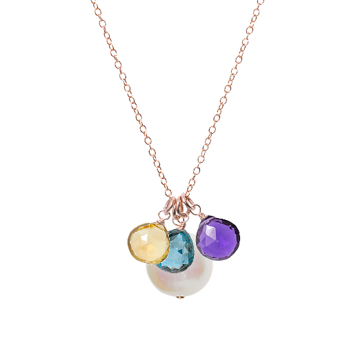 Custom 4 Gem Necklace