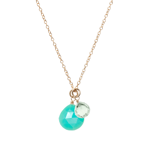 Custom 2 Gem Necklace