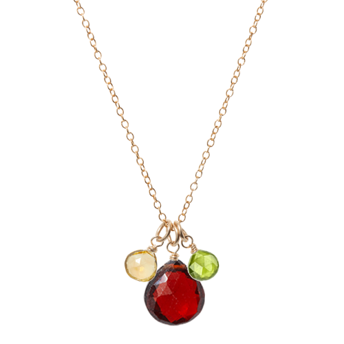 Custom 3 Gem Necklace
