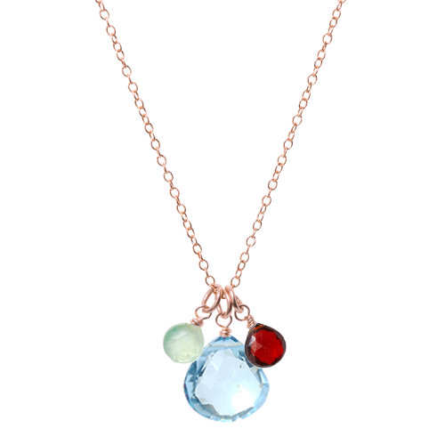 Custom 3 Gem Necklace