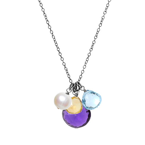 Custom 4 Gem Necklace