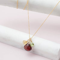 Custom 3 Gem Necklace